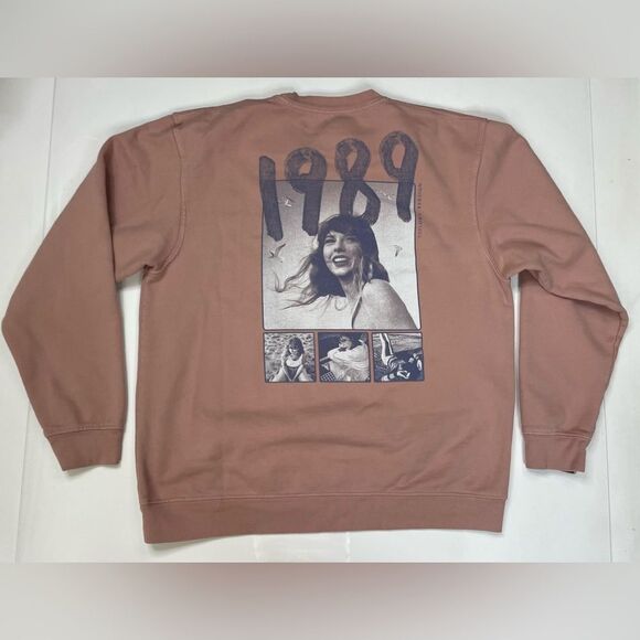 Taylor Swift 1989 Taylor’s Version Graphic Sweatshirt Women XXL Pink Music - Picture 1 of 9